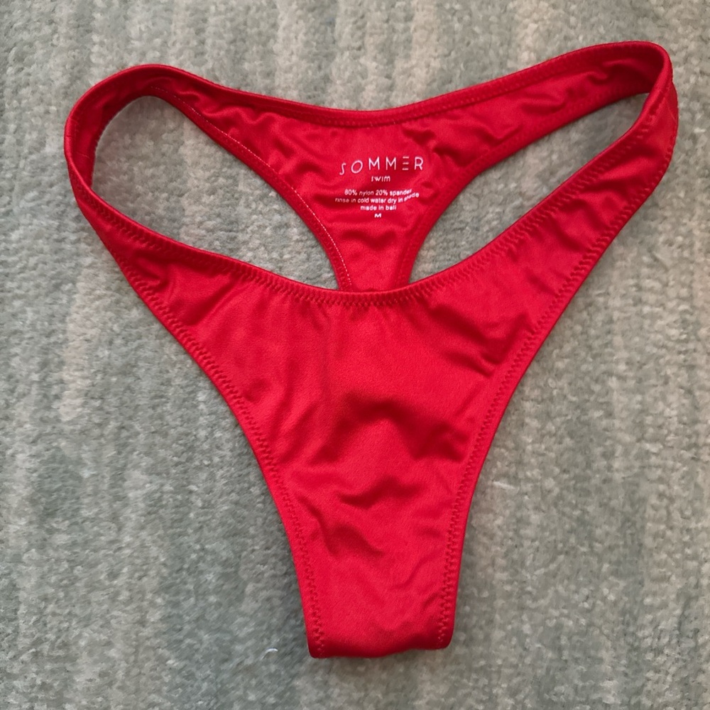 Sommer Swim- XS M Red Triangle Bikini Set - Women Swim Bikini - Picture 5 of 6